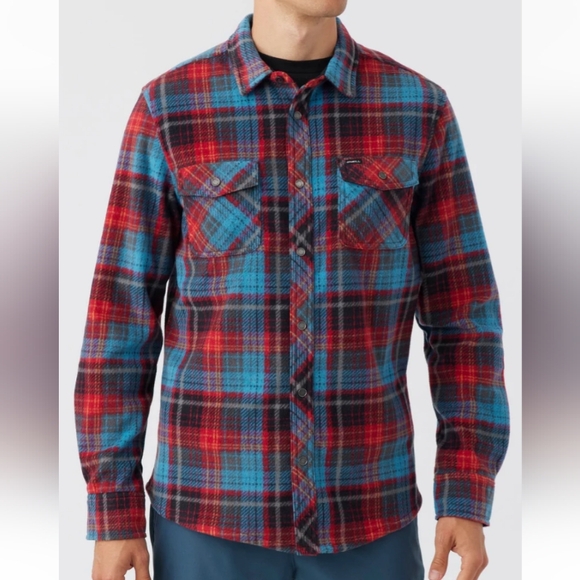 O'Neill NEW Glacier Plaid SuperFleece Shirt - Picture 8 of 12